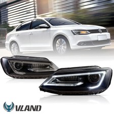 VLAND For Volkswagen VW Jetta TSI TDI MK6 Headlights 2012-18 w/Sequential Signal