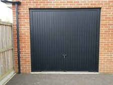 Garage Door Up And Over Nearly New - See Description For Door And Frame Measures