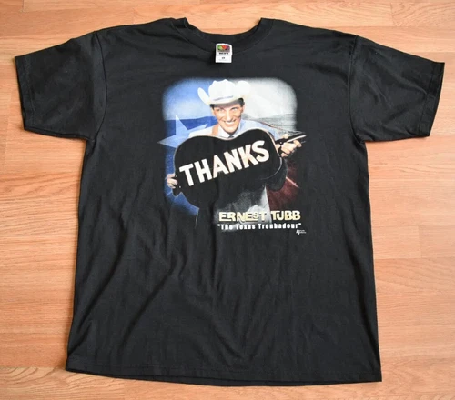 Vintage 1990s Ernest Tubb The Texas Troubadour Shirt Tee XL 1990s vintage concert t-shirt, vintage, size XL, single stitch, B+ condition