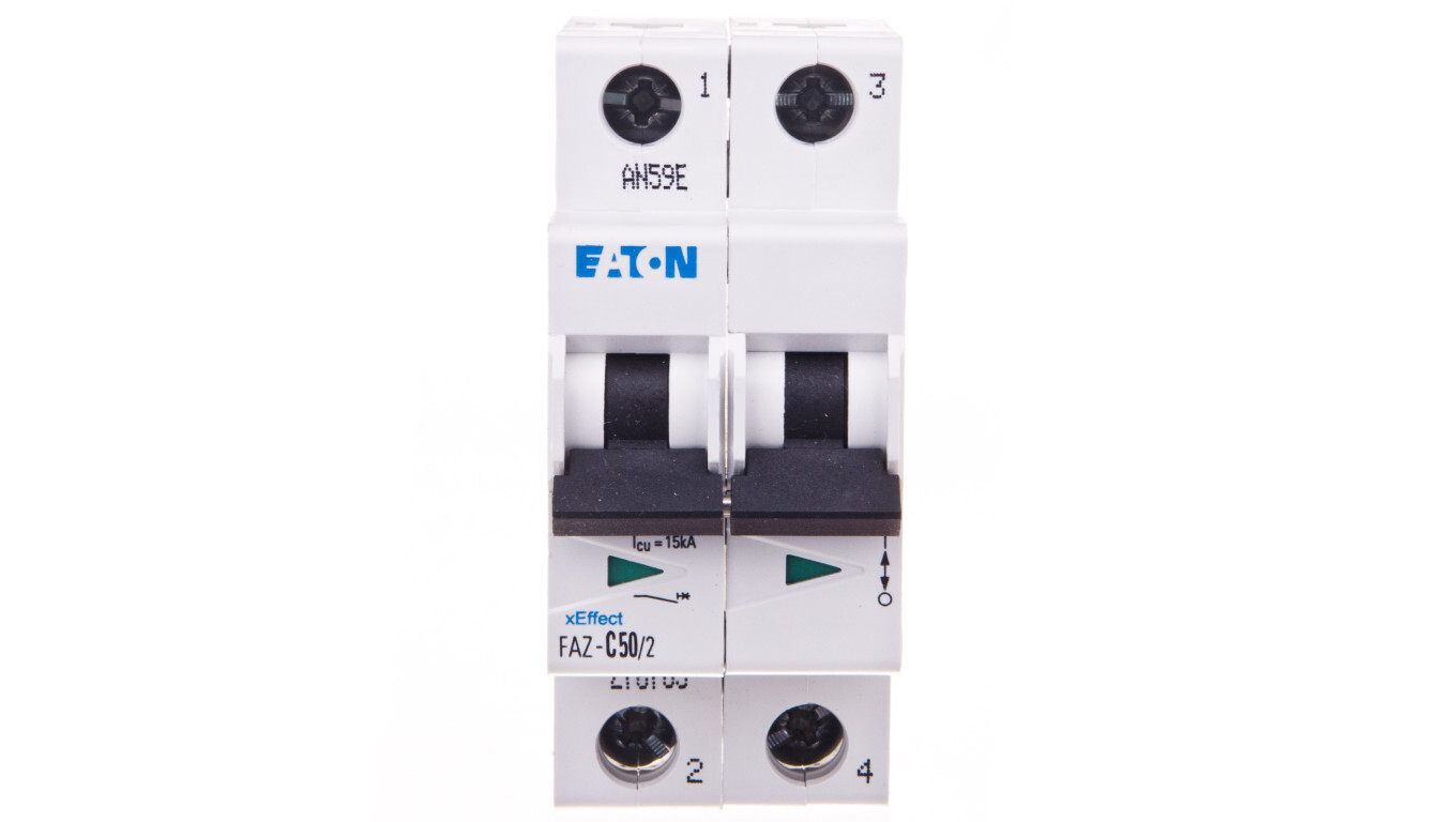 Circuit breaker 2P C 50A 15kA AC FAZ C50/2 278765 /T2UK