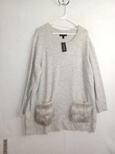 Lane Bryant Round Neck Sweater Womens Plus Size 26/28 Pullover Bell Sleeve