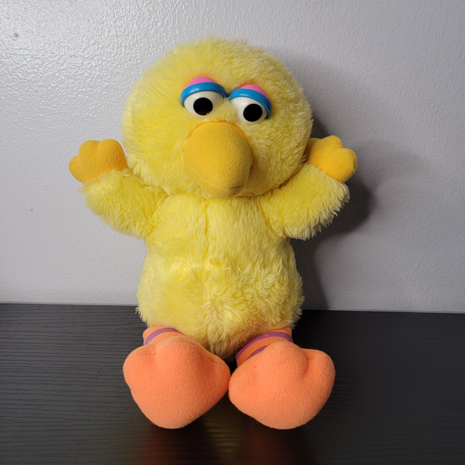 Vintage 1983 HASBRO Softies Baby Big Bird 11 Inch Yellow Sesame Street Plush