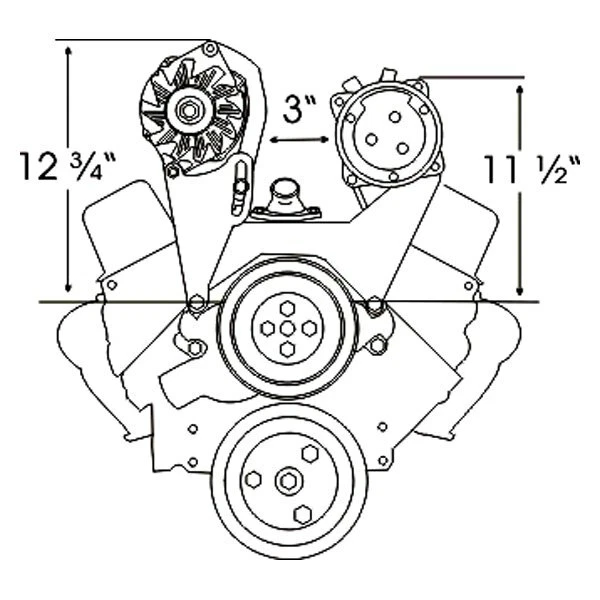 Alan Grove 200R Alternator Bracket - Image 4 of 4
