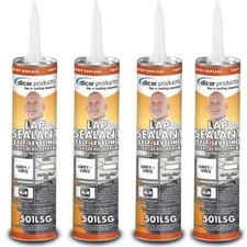 Dicor 501LSG-1 QTY. 4, Self-Leveling Lap Sealant Grey 10.3 OZ