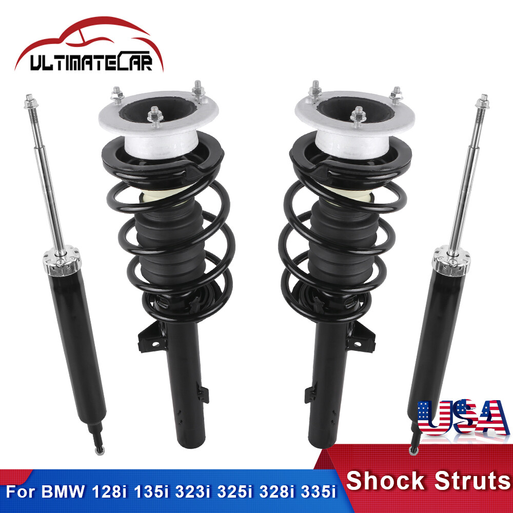 Set 4 Front+Rear Complete Strut Shock Absorbers For BMW 128i 135i 325i