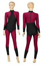 Ganzanzug Turnanzug Catsuit "Lisa" zweifarbig Voltigieranzug Tanzanzug glänzend