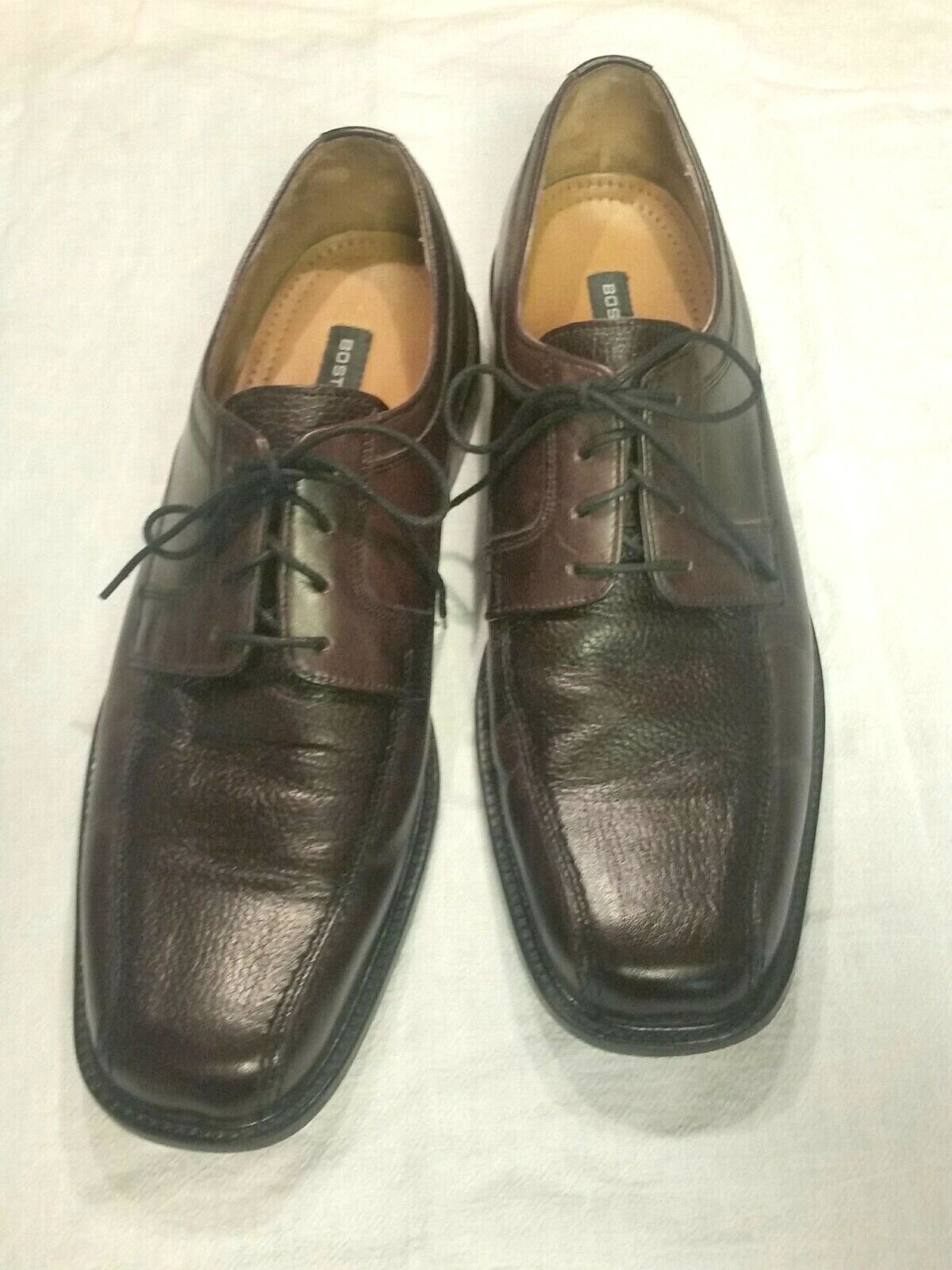 SAOLA Scarpe Bostonian da uomo taglia US 11 EU 44 marroni First Flex top in pelle e suola cravatta