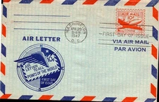 Scott UC16 - 10 Cents Cargo Plane - Staehle FDC - Unaddressed 