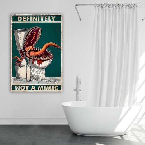 Vintage Music Poster Definitely Not A Mimic Wall Art Unique Wall Decor Gift Idea - Picture 6 of 7