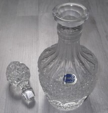 BOHEMIA Crystal 24% Kristall Karaffe mit Deckel Dekanter alt Bleikristall alt