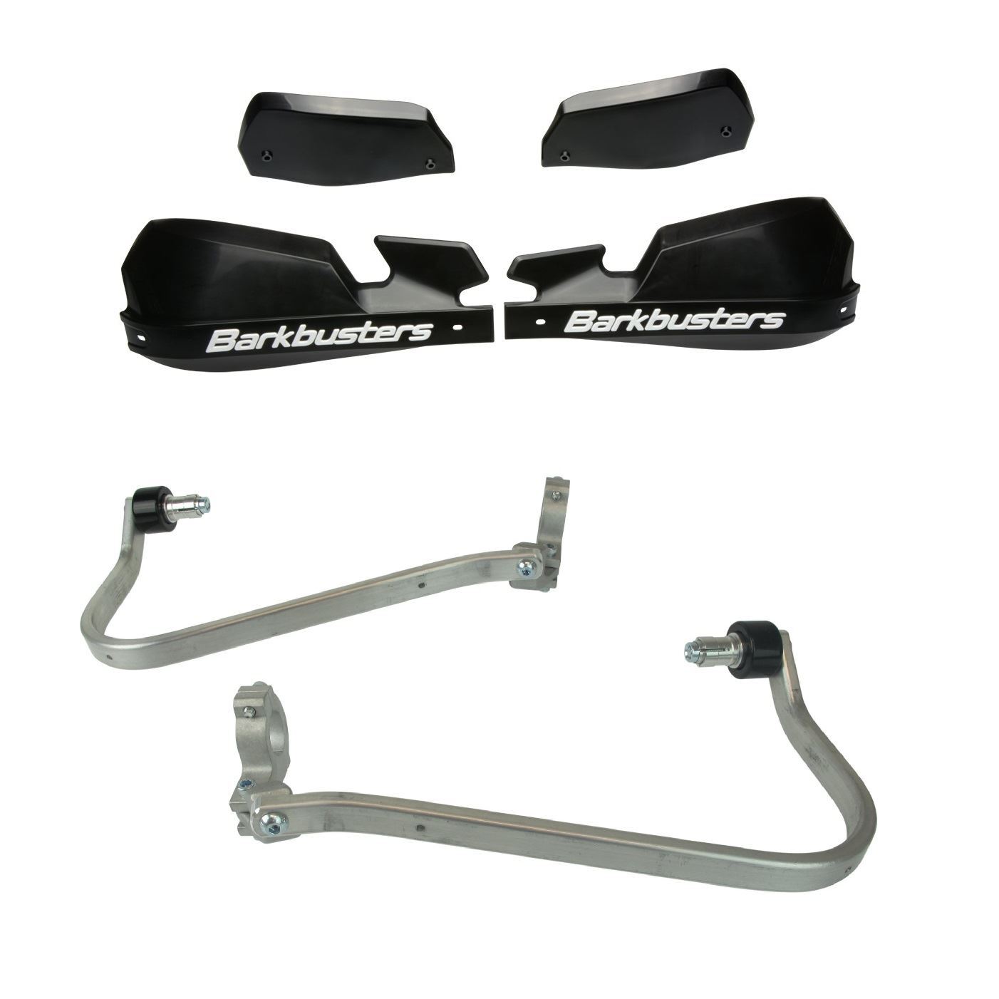 BarkBusters VPS B&W Handguard & 2 Point Mount Suzuki DL1000 XT V-Strom 2018-20