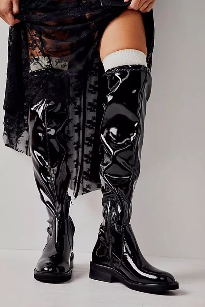 High store gloss boots