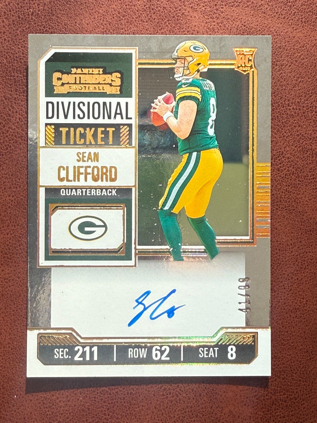 2023 Panini Contenders Sean Clifford Auto RC Ticket 41/99 132