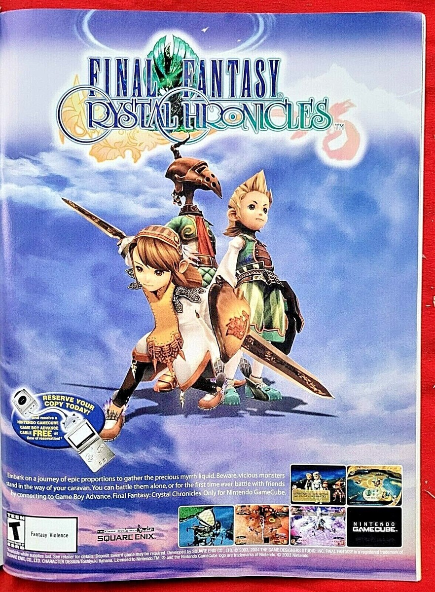 FINAL FANTASY CRYSTAL CHRONICLES 販促 ポスター FINAL FANTASY