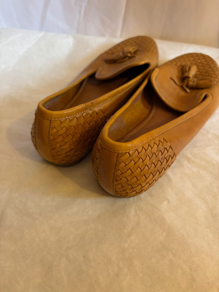 BOCAGE ballerines en cuir camel pointure 38 - Photo 3/4