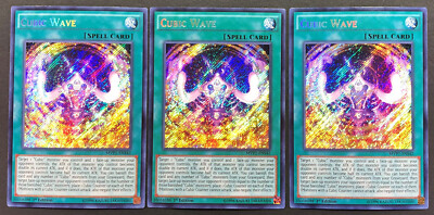 YUGIOH 3x Cubic Wave MVP1-ENS42 Secret Rare 1st Edition NM Playset | eBay