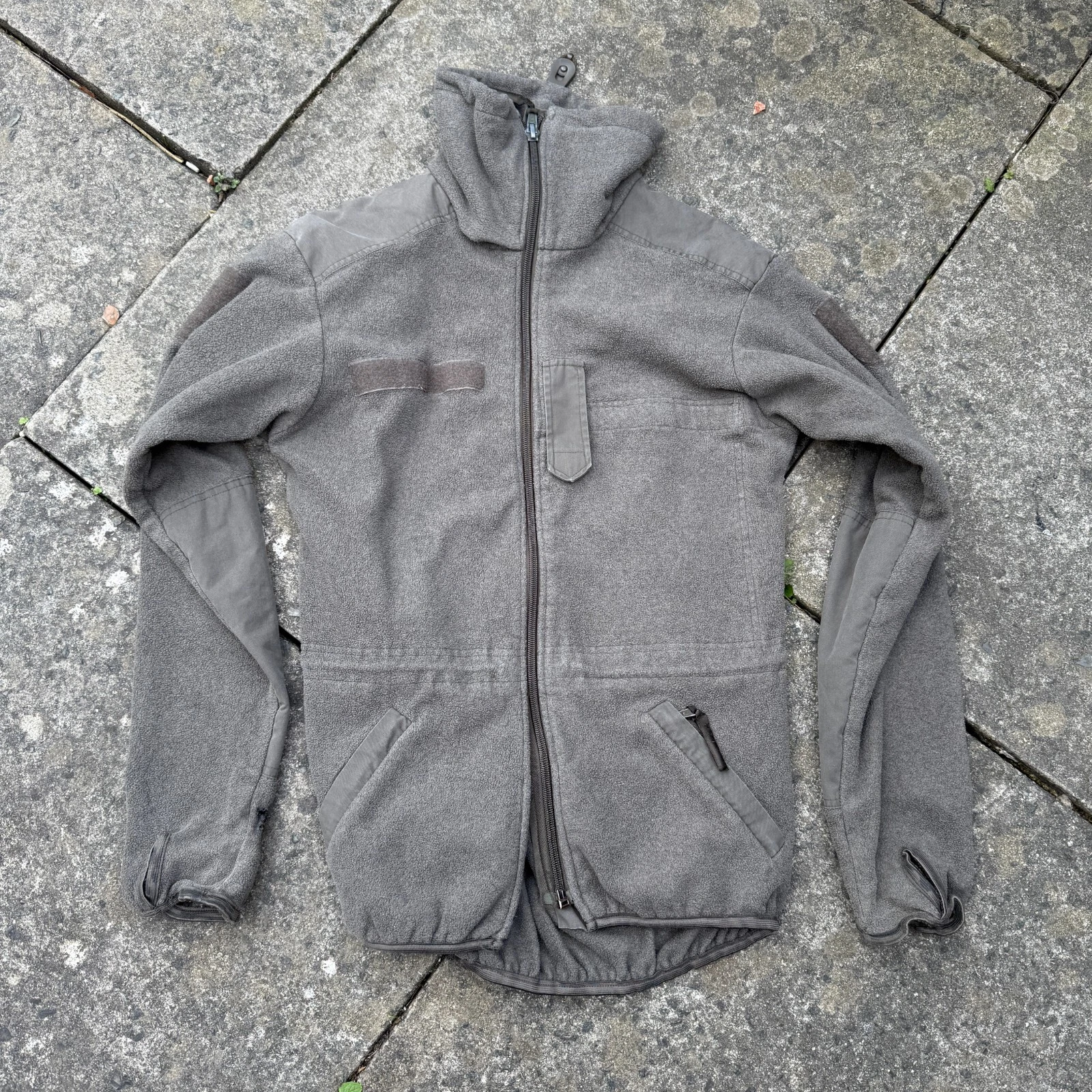 Combat Fleece Bomber Jacket Austrian Army Surplus Issue Olive Green Cold Weather - Picture 1 of 10