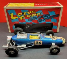 VTG NOMURA LOTUS FORD SPEED RACER PUSH N DRIVE FRICTION TIN TOY FORMULA ONE T.N