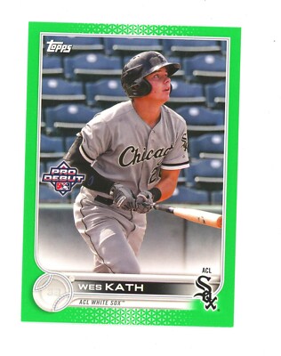 2022 Topps Pro Debut GREEN   #PD63 Wes Kath /99 - Chicago White Sox   