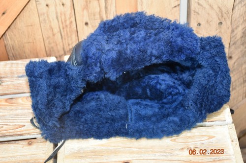 SOMBRERO DE INVIERNO DE PIEL DE OVEJA REAL HECHO A MANO PIEL DE OVEJA CUERO TRAMPERO - Imagen 4 de 33