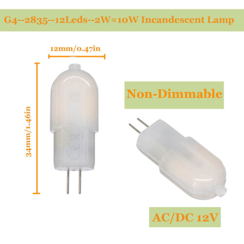 G4 G9 LED Bulb AC DC 12V 220V Dimmable 3014 2835 COB SMD Replace Halogen Lamp - Picture 23 of 56