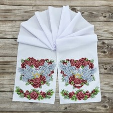 Wedding Bead Embroidery Kit Needlepoint Decorative Towel for Icons 8045