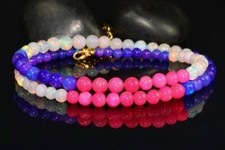 Ethiopian Opal Balls Necklace Loose Gemstone Fire Opal Balls Necklace For Women