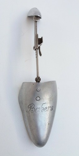 Vintage Aluminium Metal Shoe Stretcher 