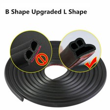 5M L-Shape Car Door Hood Trunk Edge Moulding Rubber Anti-Scratch Seal Strip New