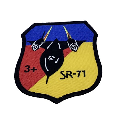 Lockheed Martin  SR-71 Blackbird , MACH 3 Patch   Plastic Backing, Officially