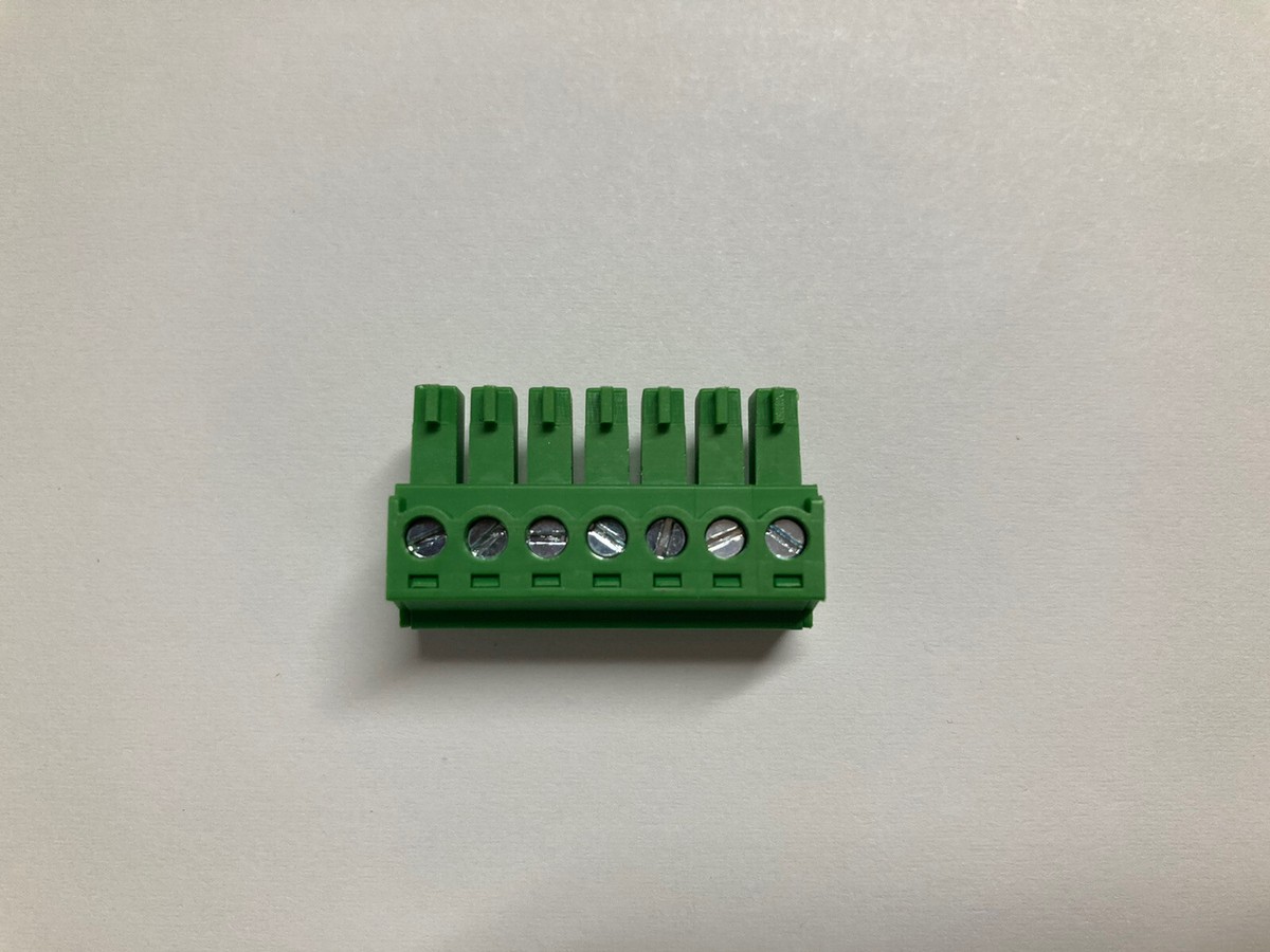 7 Pin 7 Pole 3.81mm Green Phoenix Contact Connector Plug OHIO