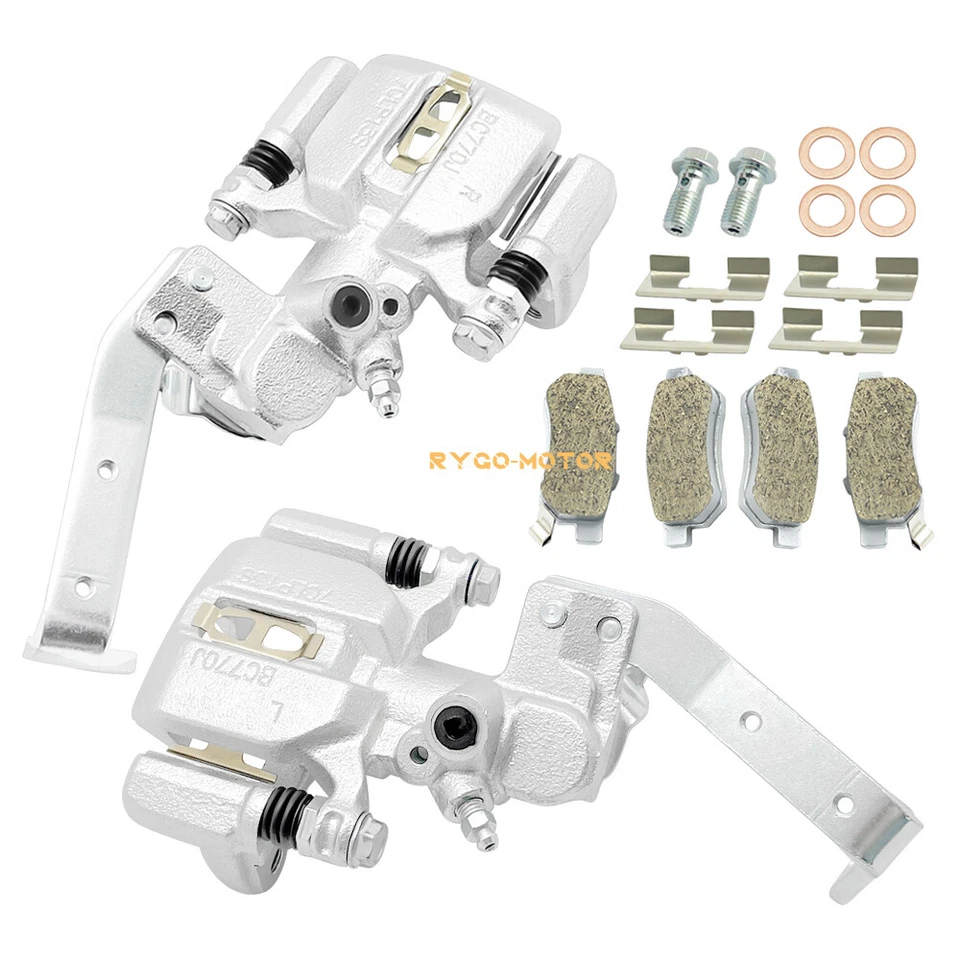 2 Pack Rear Brake Calipers w/Ceramic Pads for Honda Big Red 700 MUV700 2009-2013 - Image 3 of 4
