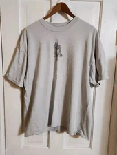 Vtg Y2K Religious T-shirt Mens XL Gray Blessed T-shirt Praying Hands Jesus T ODM
