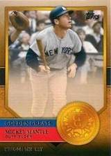#GG-31 Mickey Mantle - New York Yankees - 2012 Topps - Golden Greats Baseball