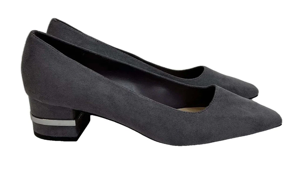 Grey block sale heel shoes uk