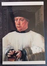 postcard art Jan Gossaert Mabuse Portrait Jean de Carondelet painting unposted