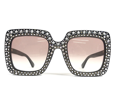 Gucci Sunglasses GG0148S 005 Crystal Black Oversized Square  display picture 2