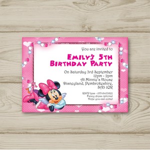 Disney Minnie Mouse Fete D Anniversaire Invitations Personnalise Ebay Disney Minnie Mouse Fete D Anniversaire Invitations Personnalise Ebay