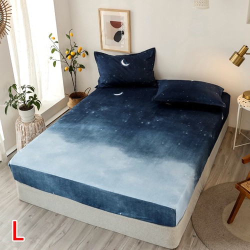 30cm Deep Fitted Sheet Single Double Super King Bed Size Printed Mattress Covers - Picture 42 of 75