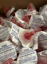 200 Nipples / Similac Premature Nipple and Ring, Red/Clear Exp 9/2024 New Sealed