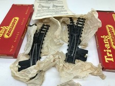 TRIANG OO GAUGE R.291 R.292 LEFT & RIGHT HAND SERIES 3 TRACK POINTS  + BOXED
