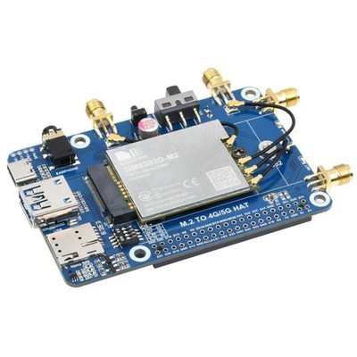 Waveshare SIM8202G-M2 5G HAT B Multi Band Snapdragon X55 Module Board for Raspb