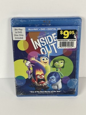 Disney Pixar Inside Out Blu Ray + DVD 2015
