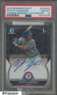 2023 Bowman Chrome Prospect Wyatt Langford RC Rookie AUTO PSA 10 GEM MINT