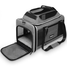 Cat Carrier Top-Expandable 18x11x11, United Delta American Airline Approved D...