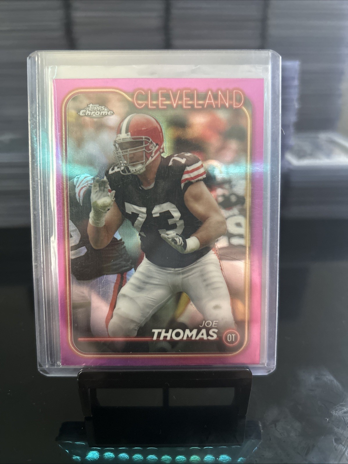 2024 Topps Chrome Pink Refractor Joe Thomas