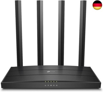 TP-Link Archer C6 Dualband Gigabit WLAN-Router (867Mbit/s 5GHz + 300Mbit/s