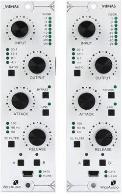 WesAudio _MIMAS Gemini Stereo Pair 500 Series Compressor