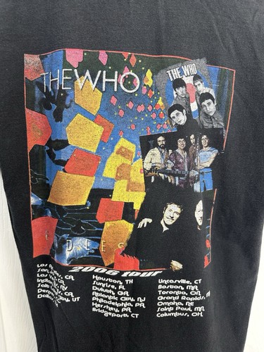 The Who 2006 Tour Band T-shirt Sz Med Double Sided AAA Tag Excellent - Picture 4 of 13
