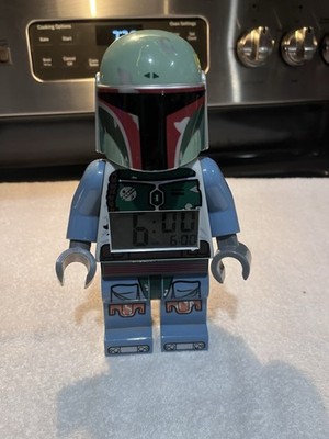 Lego Star Wars Boba Fett- Battery Powered Alarm Clock- Preowned | eBay